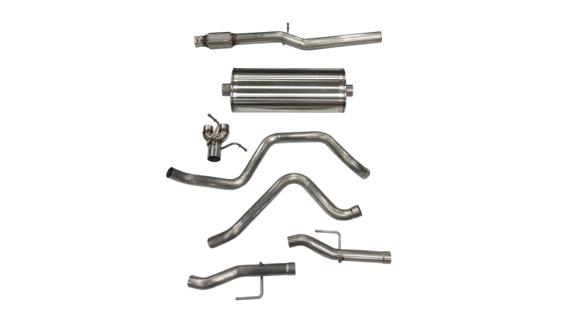 Chevrolet Silverado Performance Exhaust - Dual Rear Exit - CORSA Performance - Cat-Back Sport - `19-`24